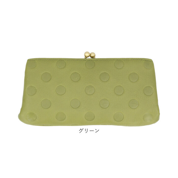 BACKYARD FAMILY「ズッケロ 財布 55407 zucchero 通販 長財布 長サイフ ドット柄がま口長財布 本革」|財布|