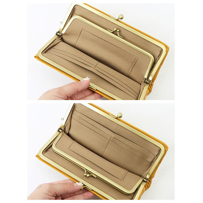 BACKYARD FAMILY「ズッケロ 財布 55407 zucchero 通販 長財布 長サイフ ドット柄がま口長財布 本革」|財布|