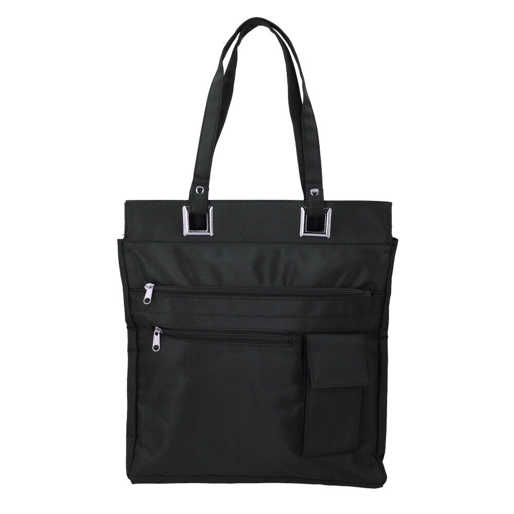 BACKYARD FAMILY「トートバッグ ビジネス 通販 メンズ レディース 縦型 軽量 ファスナー付き ビジネスバッグ 通勤」|トートバッグ|ブラック1