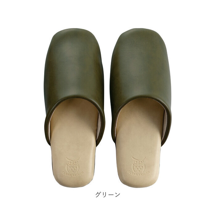 BACKYARD FAMILY「クリアセゾン CLEARSAISON スリッパ 拭ける 通販 アルコール アルコール消毒 L 合皮」|ルームシューズ|