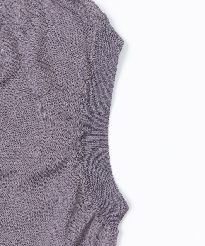 BACKYARD FAMILY「MIND マインド シアーベスト ベスト 通販 チョッキ レイヤード 重ね着 透け感 Vネック」|その他|