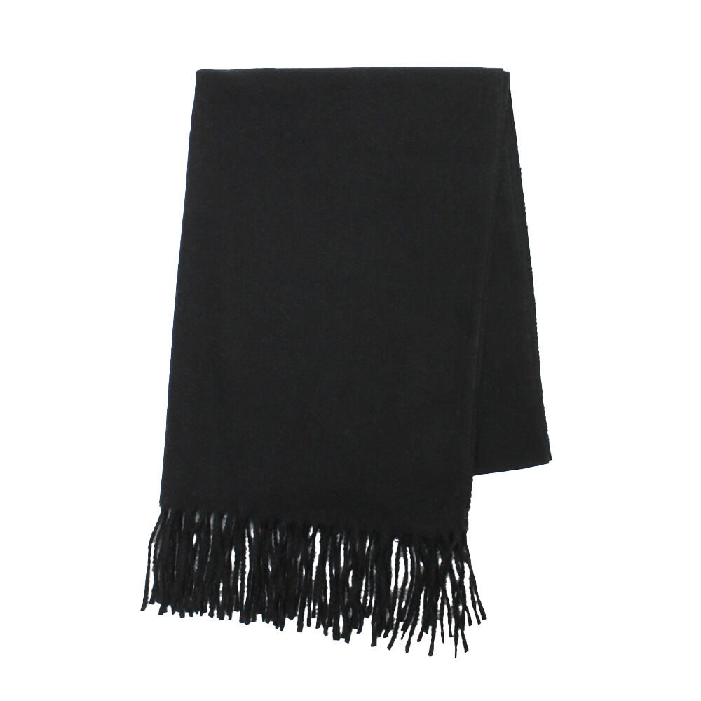 BACKYARD FAMILY「ストール 大判 マフラー 通販 大判ストール とろけるクリーミータッチストール 柔らか 軽い 軽量」|ストール|ブラック1