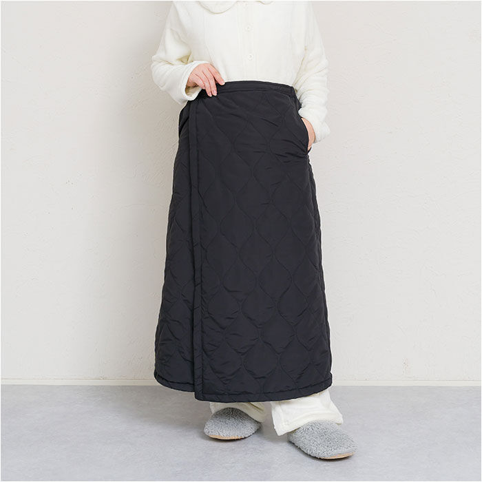 BACKYARD FAMILY「グロリア 巻きスカート キルティング ロング 通販 巻スカート スカート ルームウェア 部屋着」|ルームウェア|