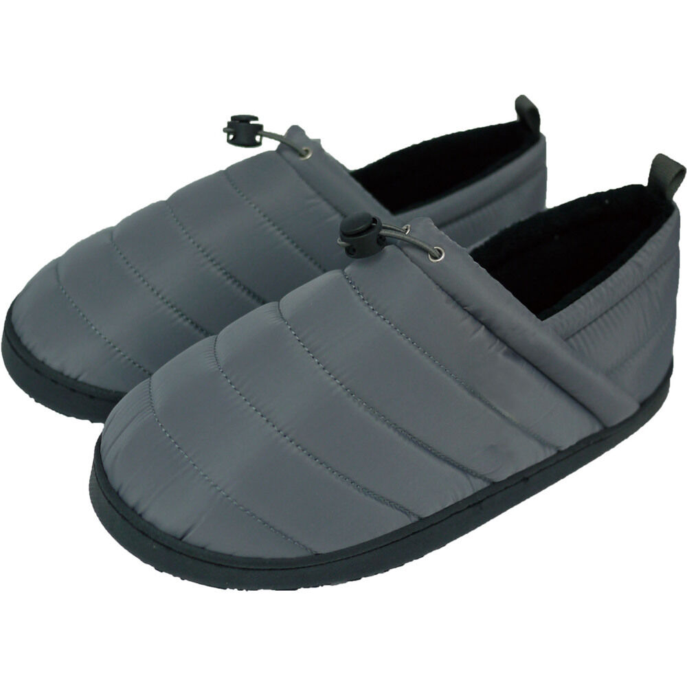 BACKYARD FAMILY「モックシューズ 冬 通販 レディース メンズ スリッポン 裏起毛 サンダル 秋冬」|サンダル|グレー1