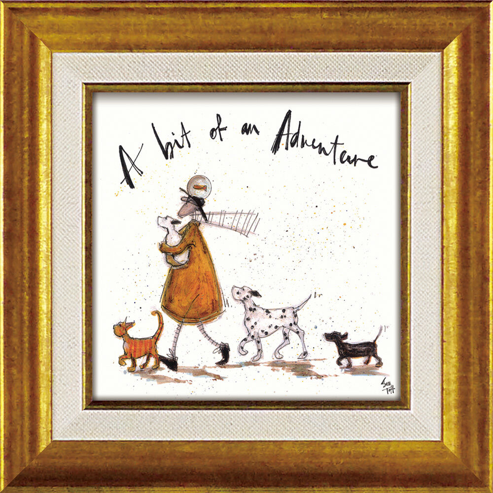 BACKYARD FAMILY「サムトフト 絵画 通販 約24cm &times; 24cm Sam toft アートフレーム おしゃれ サム」|その他|ホワイト3