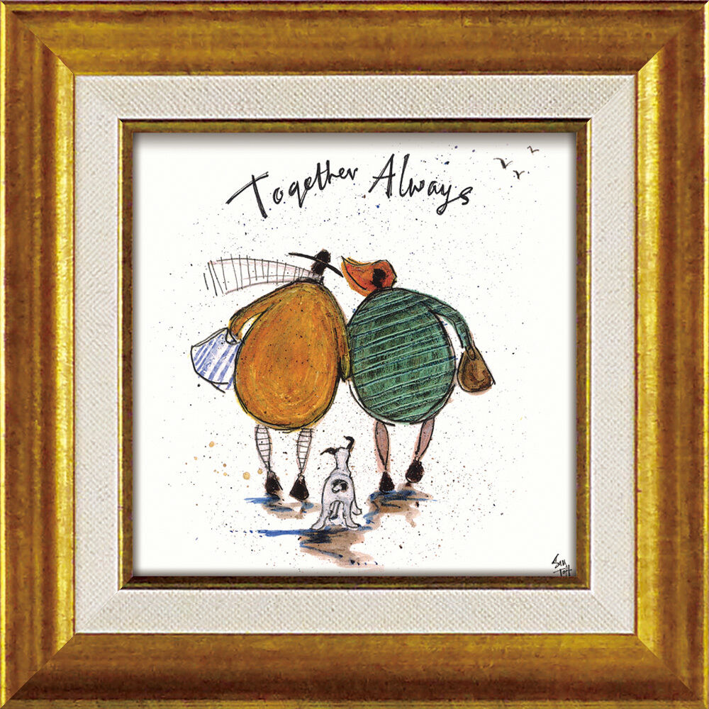 BACKYARD FAMILY「サムトフト 絵画 通販 約24cm &times; 24cm Sam toft アートフレーム おしゃれ サム」|その他|ホワイト5