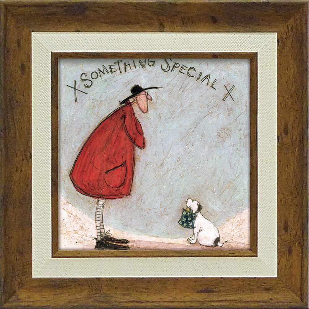 BACKYARD FAMILY「サムトフト 絵画 通販 約24cm &times; 24cm Sam toft アートフレーム おしゃれ サム」|その他|ブルー1