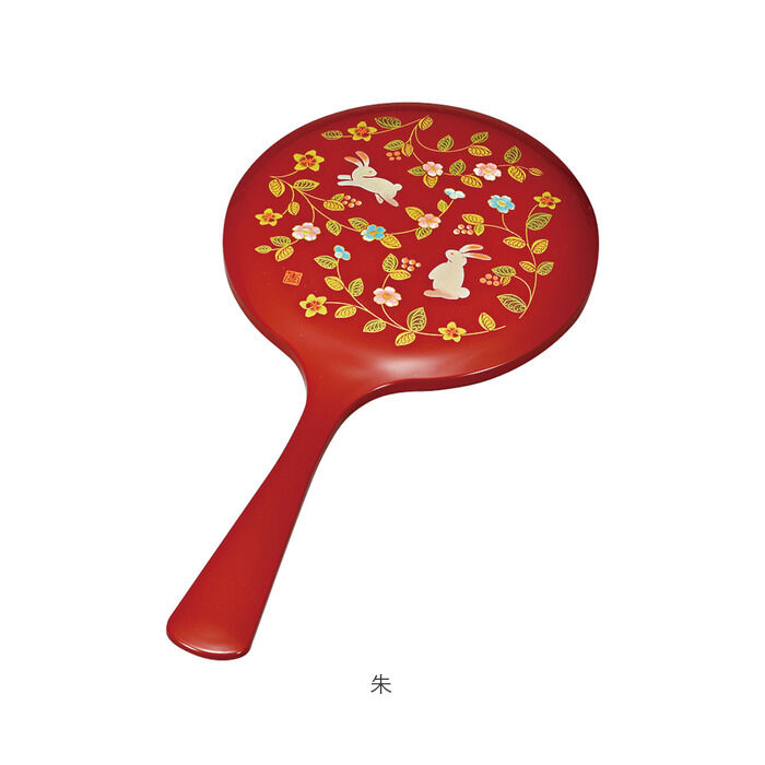 BACKYARD FAMILY「手鏡 ハンドミラー 山中塗 通販 鏡 手持ち 花の小路 おしゃれ かわいい かがみ カガミ 丸型」|その他|