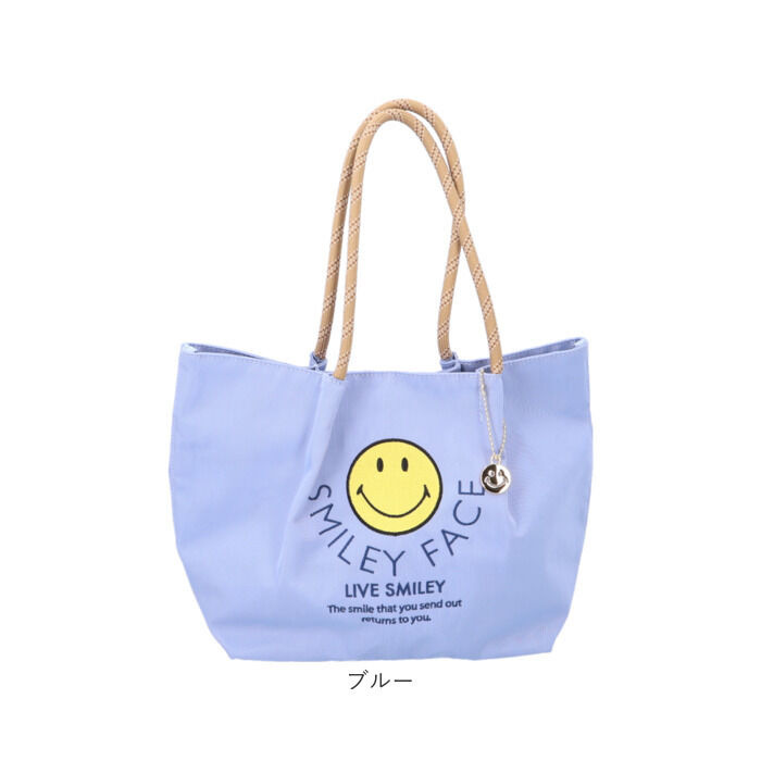 BACKYARD FAMILY「SMILEY FACE スマイリーフェイス トート 刺? 通販 トートバッグ トートバック 手提げ」|トートバッグ|
