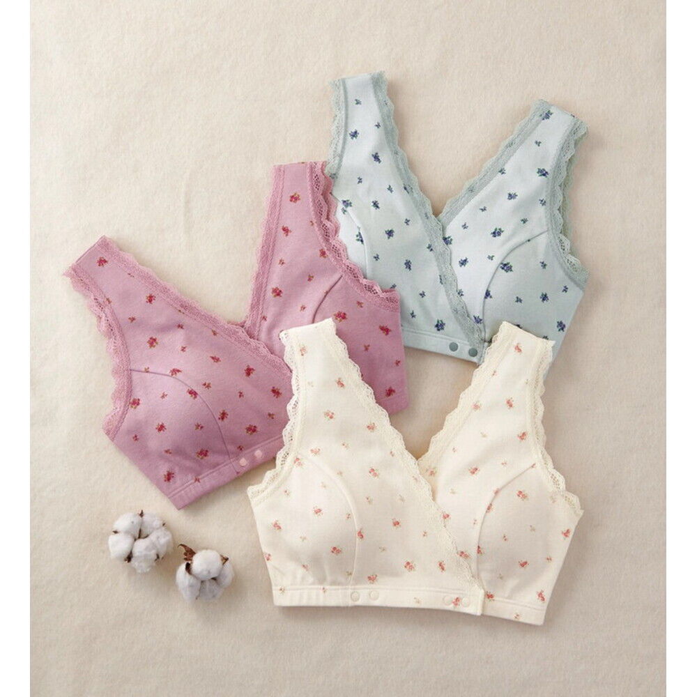 BACKYARD FAMILY「ブラジャー 前開き 綿100％ 3色組 レディース 445934 通販 ブラ ノンワイヤーブラ」|その他|その他1