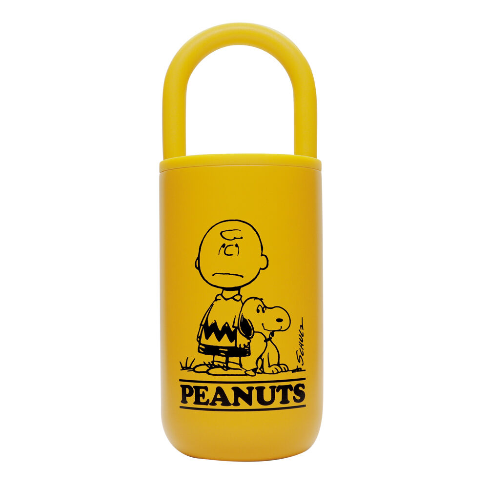 BACKYARD FAMILY「タンブラー 持ち運び 通販 ステンレスタンブラー 蓋つき ハンドル付き 390ml 蓋付き」|食器・キッチングッズ|イエロー1