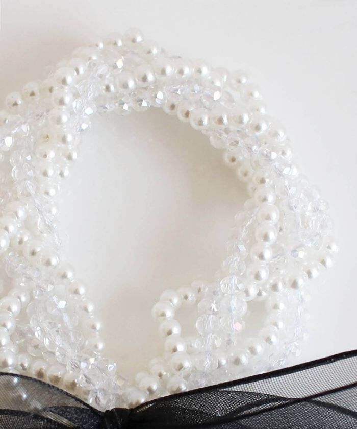 BACKYARD FAMILY「Rora ヘアゴム キッズ 通販 ボンジュール ビジュー 髪ゴム 髪飾り 髪留め リボン パール」|その他|