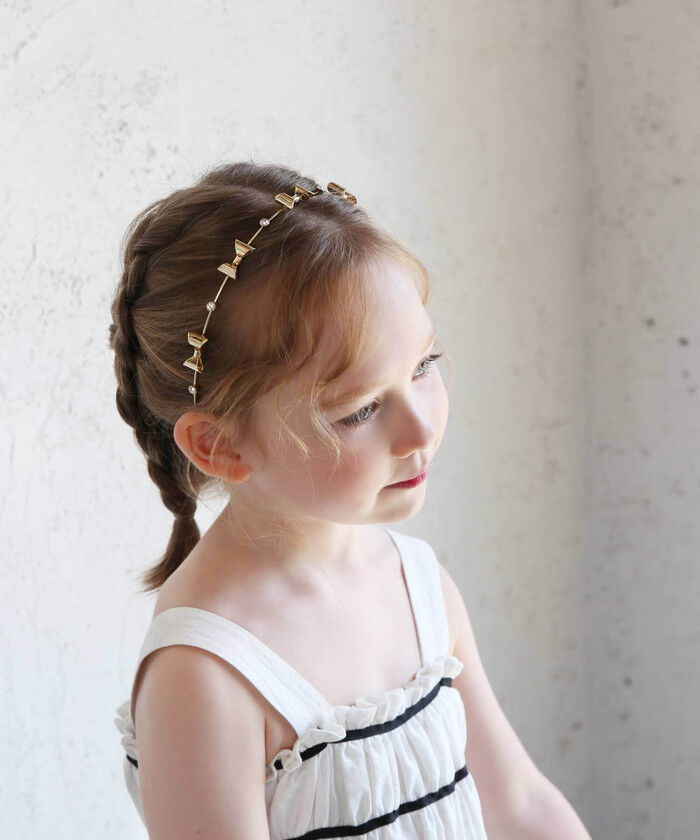 BACKYARD FAMILY「細い カチューシャ キッズ キラキラ リボン 通販 ヘッドドレス 髪飾り 女の子 子供 子ども」|その他|