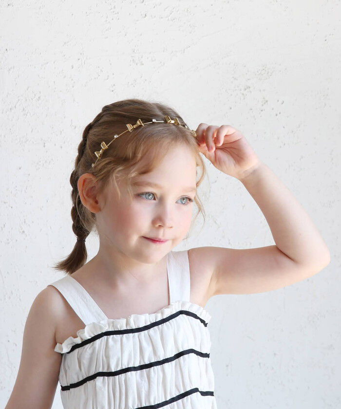 BACKYARD FAMILY「細い カチューシャ キッズ キラキラ リボン 通販 ヘッドドレス 髪飾り 女の子 子供 子ども」|その他|