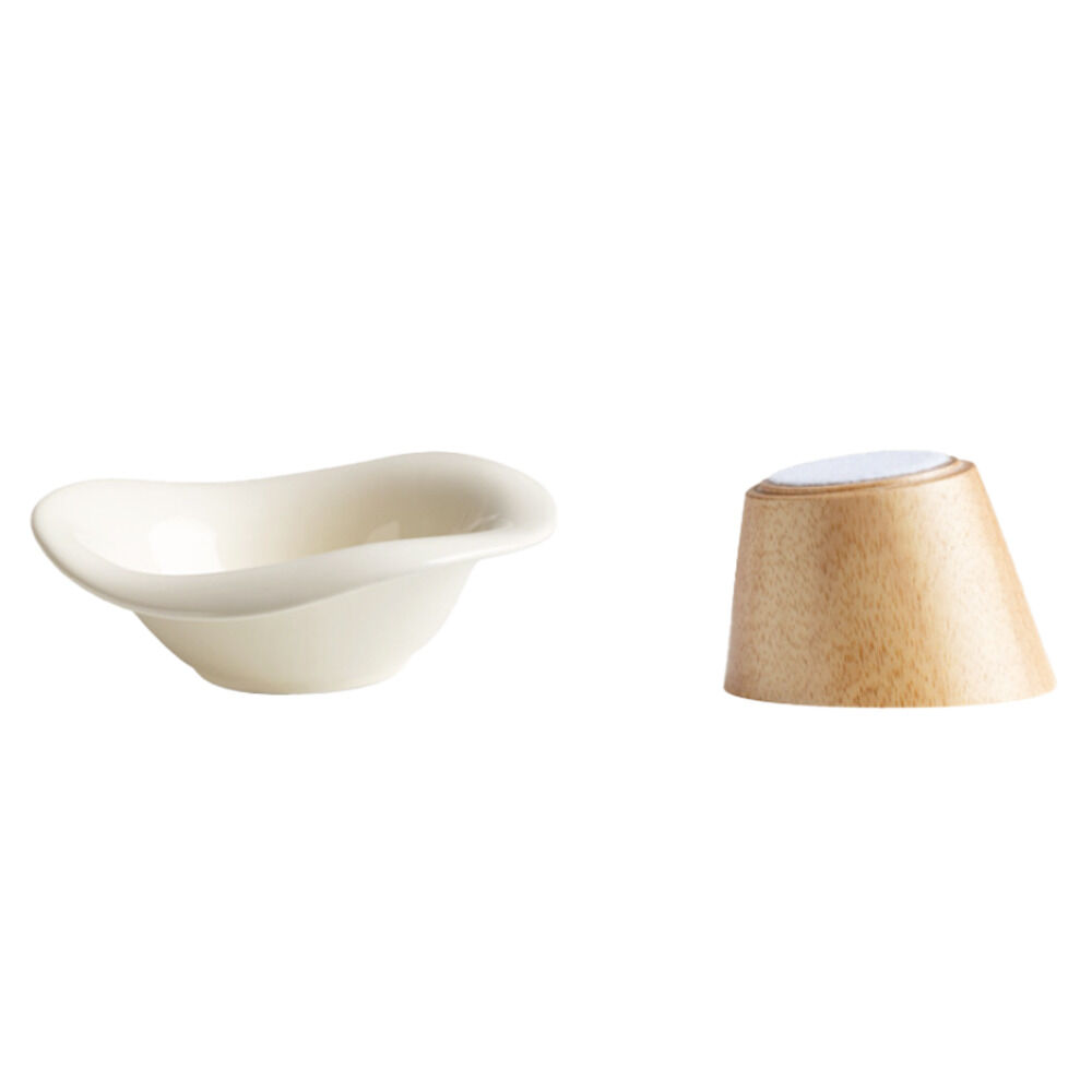 BACKYARD FAMILY「フードボウル 高さがある 通販 フードボール スタンド 餌入れ エサ入れ ペット食器 ご飯皿 ネコ」|その他|ホワイト1