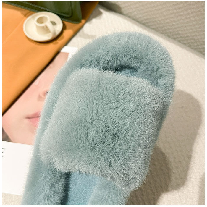 BACKYARD FAMILY「もこもこ スリッパ 通販 ルームシューズ ルームスリッパ 秋 冬用 前開きスリッパ ルームサンダル」|ルームシューズ|