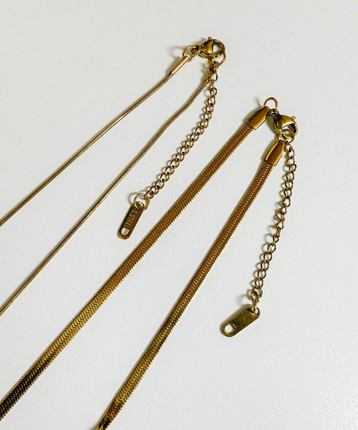 BACKYARD FAMILY「ネックレス スネークチェーン 通販 ダイヤモンドハーツ nec-0520 Diamond」|その他|