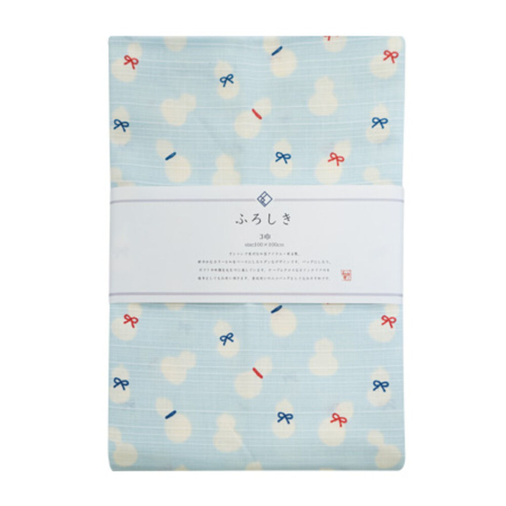 BACKYARD FAMILY「和布華 風呂敷 100cm 通販 日本製 ふろしき 大判 和柄 wafuka プレーリードッグ」|ハンカチ|ブルー3