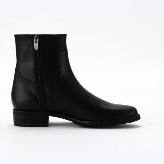 銀座かねまつ「LSFM2579STEBLK 【本革】【防水】アクアベルショートブーツ」|ショートブーツ|