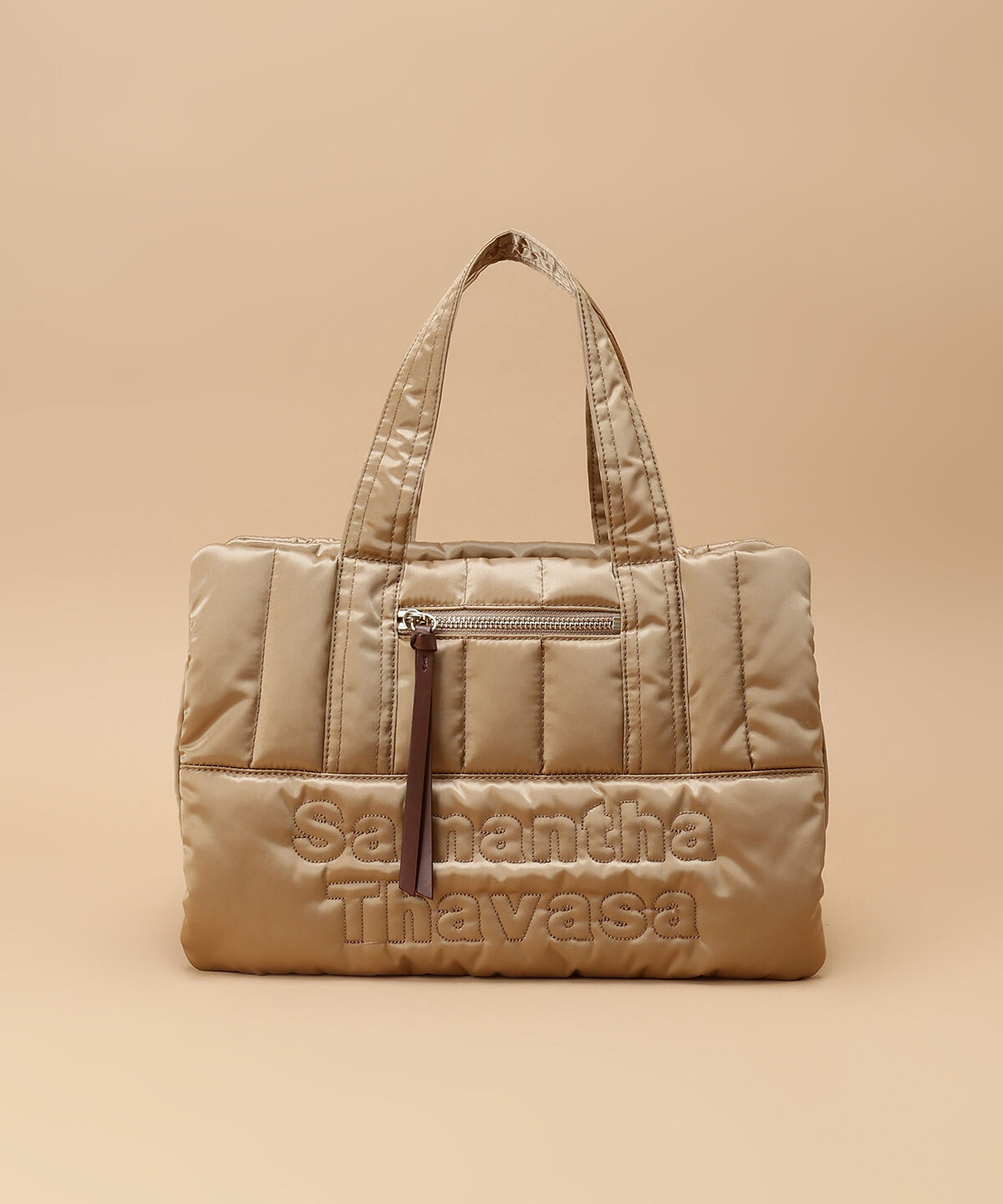 Samantha Thavasa「キルティングナイロントートバッグ」|トートバッグ|グレージュ