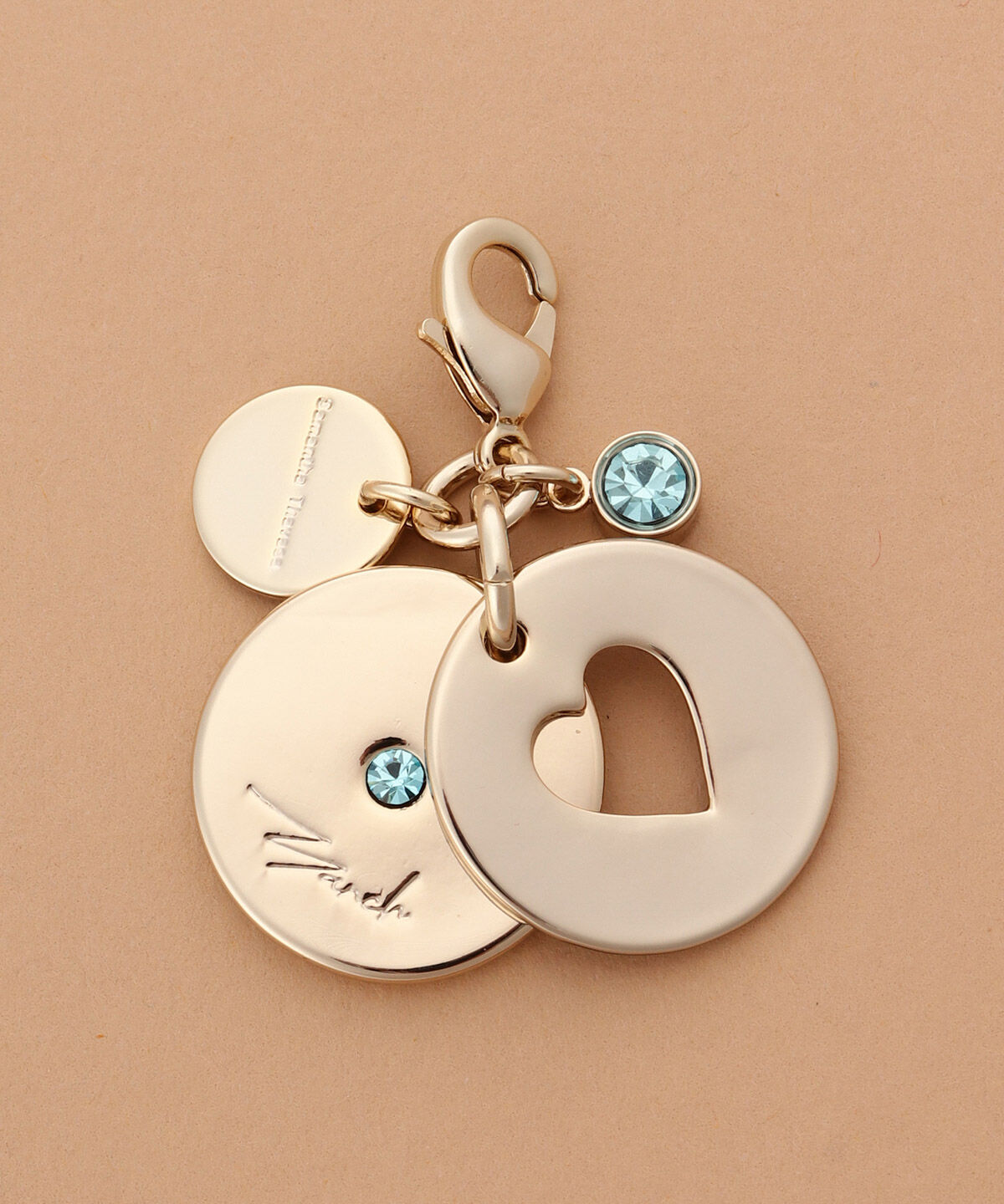 Samantha Thavasa「バースデーストーンカラービジューファスナーチャーム（3月）」|チャーム・キーホルダー|