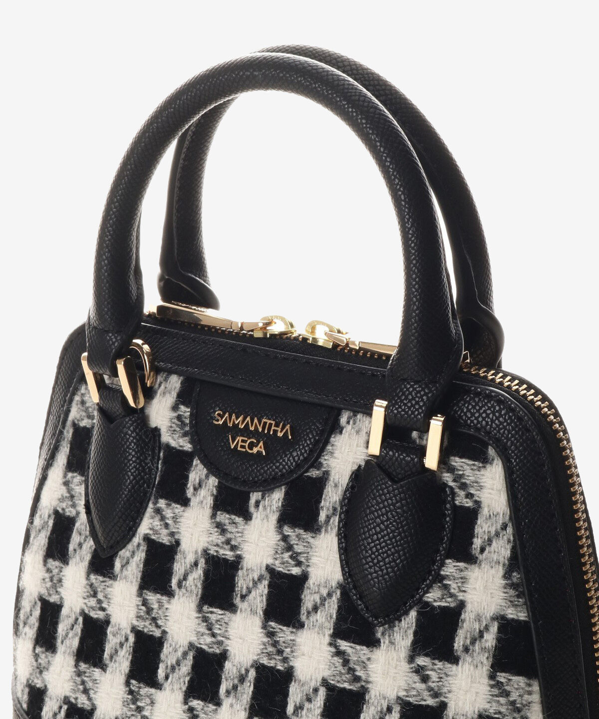 Samantha Vega「チェックラインハンドバック」|ハンドバッグ|