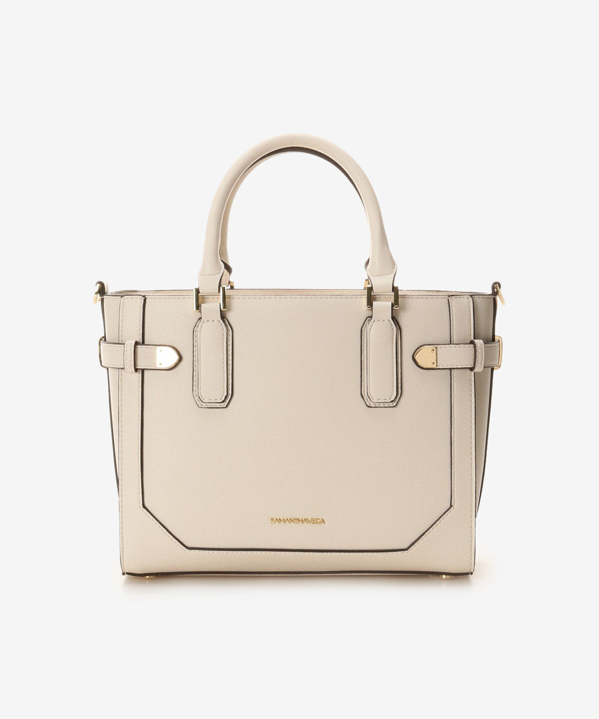 Samantha Vega「ベルト金具ハンドバッグ」|ハンドバッグ|オフホワイト