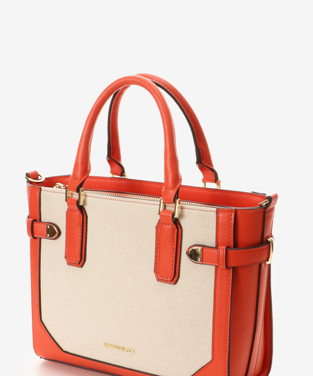 Samantha Vega「キャンバスベルト金具ハンドバッグ」|ハンドバッグ|