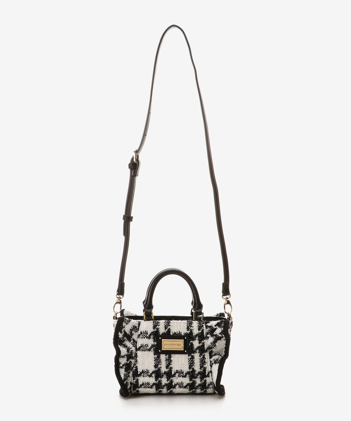 Samantha Vega「ツイードフリルハンドバッグ（ミニ）」|ショルダー・メッセンジャー|