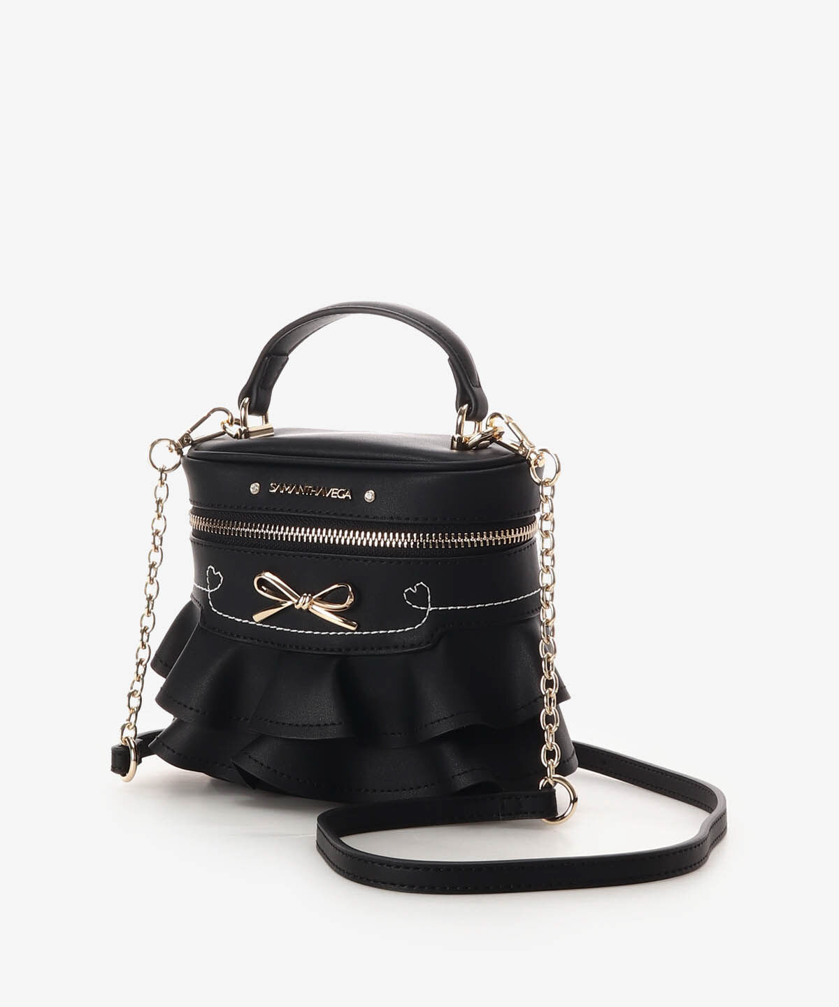 Samantha Vega「フリルリボンバニティーバッグ」|ショルダー・メッセンジャー|