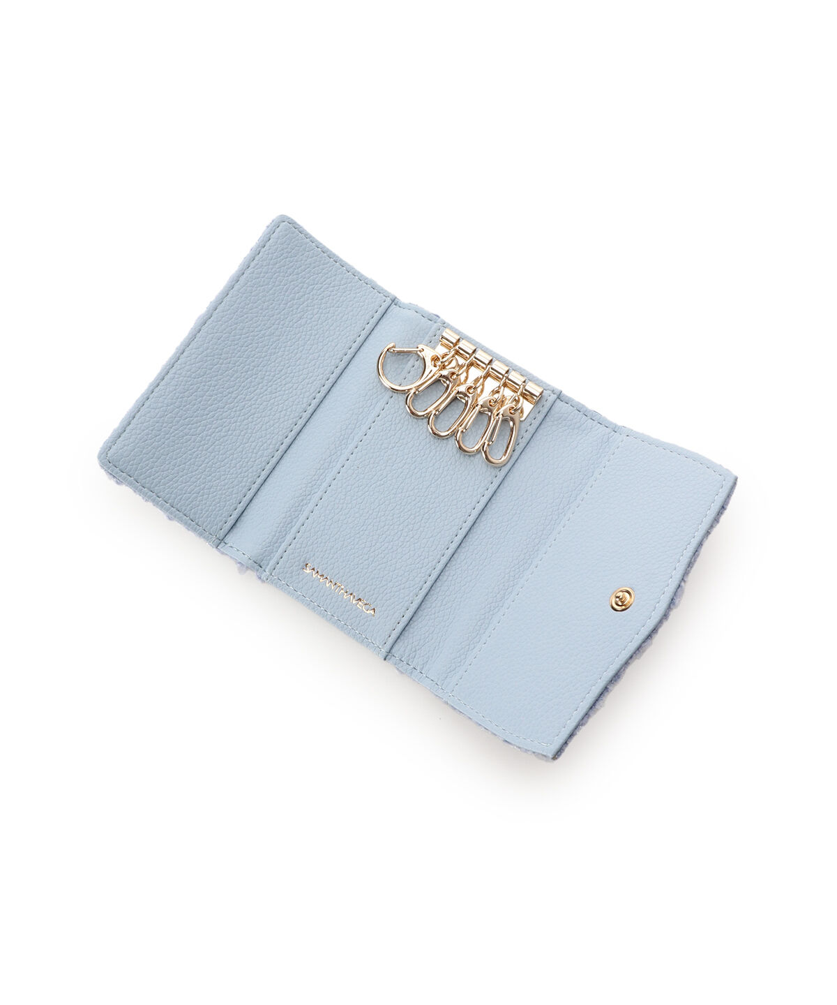 Samantha Vega「ソリッドリボンツイードキーケース」|キーケース|