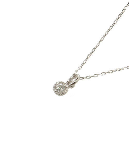 SAMANTHA SILVA「K10 WG シンプルダイヤモンドネックレス」|ネックレス|