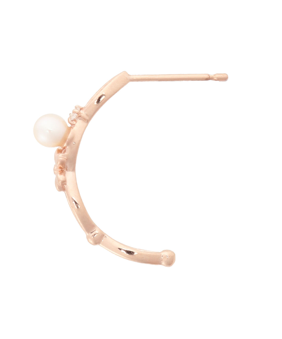 newme by Samantha Thavasa「SAKURA パールフープピアス」|ピアス|