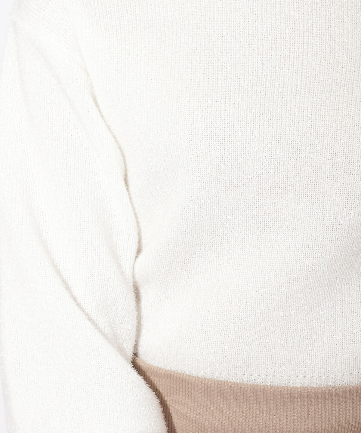 アンドクチュール「フィルムヤーンボートネックプルオーバー」|ニット・セーター|