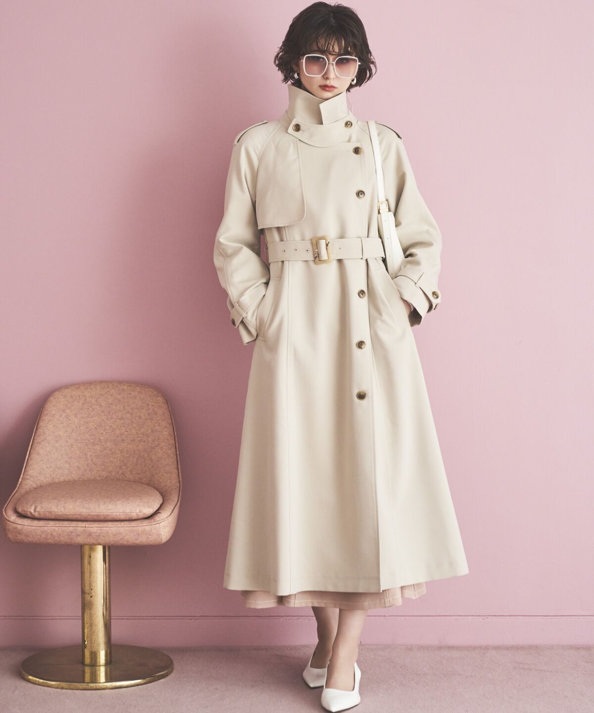 アンドクチュール「アイコニックトレンチコート」|トレンチコート|ベージュ