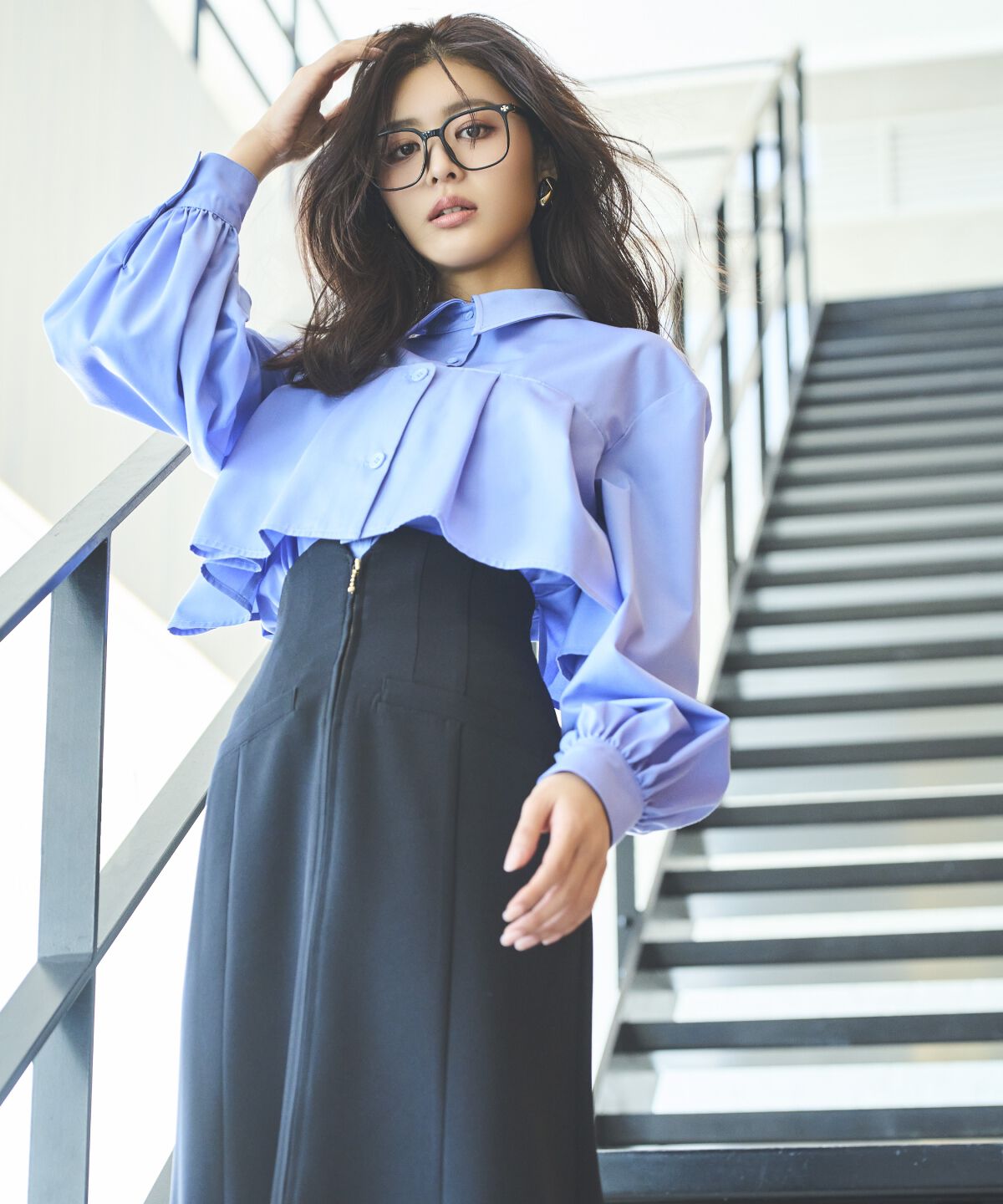 アンドクチュール「フロントZIPマーメイドスカート」|スカート|