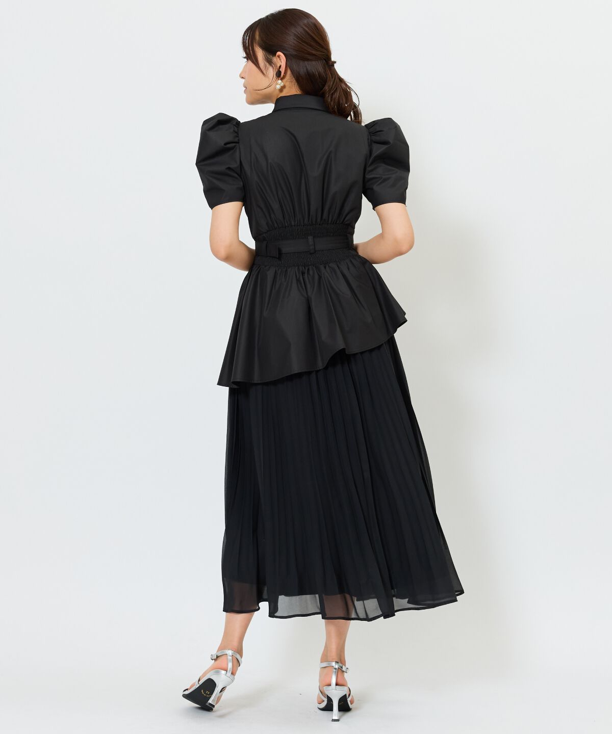 アンドクチュール「アシメプリーツティアードワンピース」|ワンピース|