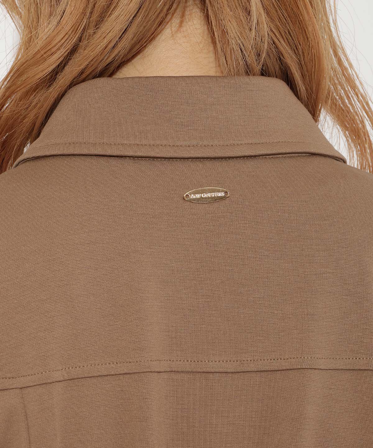 アンドクチュール「ウエストタックセンターZIPワンピース」|ワンピース|