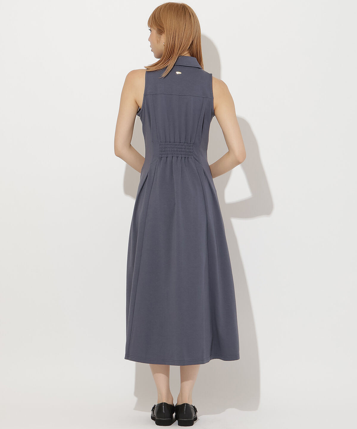 アンドクチュール「ウエストタックセンターZIPワンピース」|ワンピース|