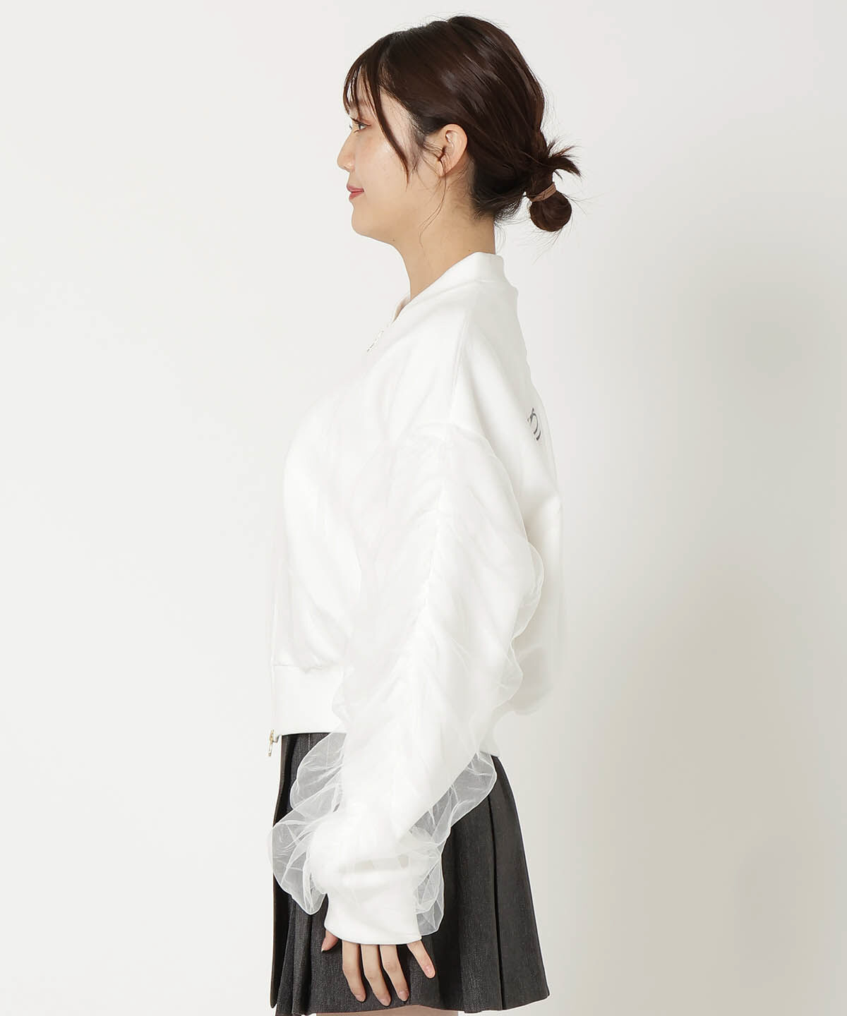 REDYAZEL「チュールレイヤードMA-1」|ブルゾン・スタジャン|