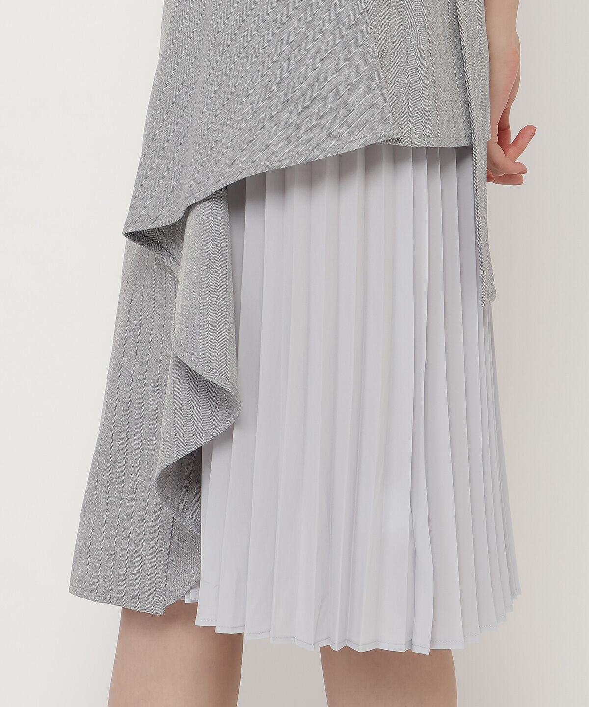 REDYAZEL「ノースリーブサイドプリーツワンピース」|ワンピース|