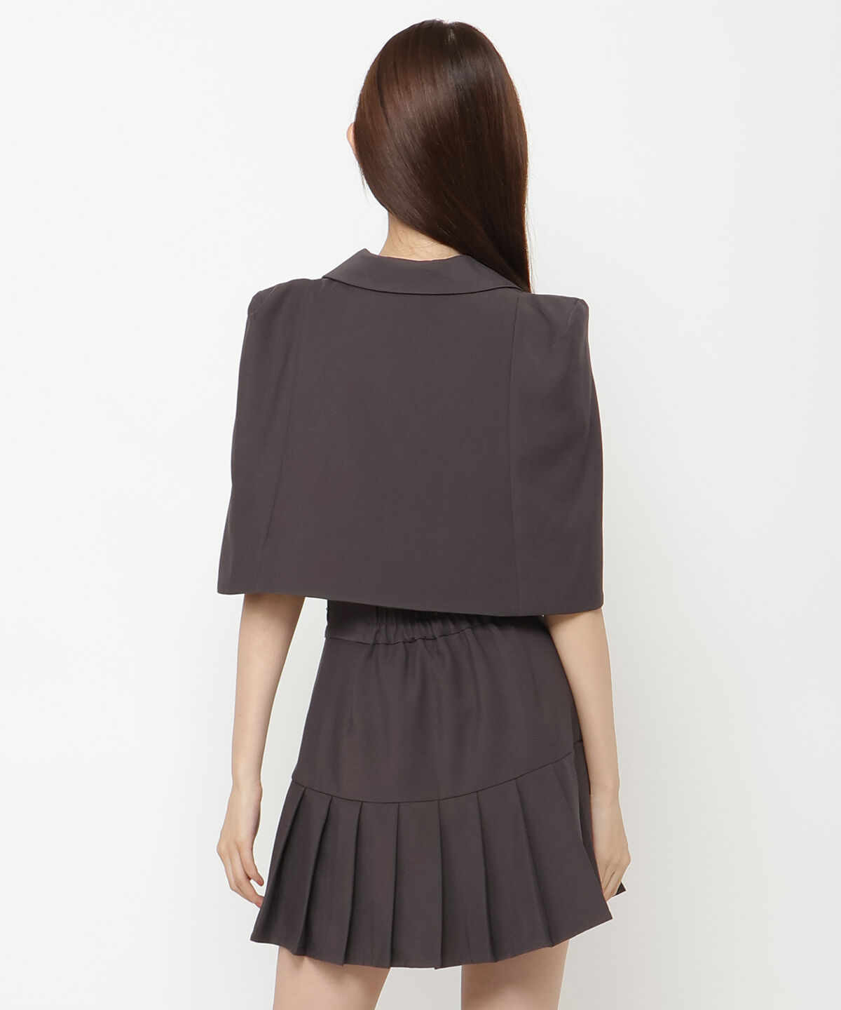 REDYAZEL「ケープ風ショートジャケット」|テーラードジャケット|