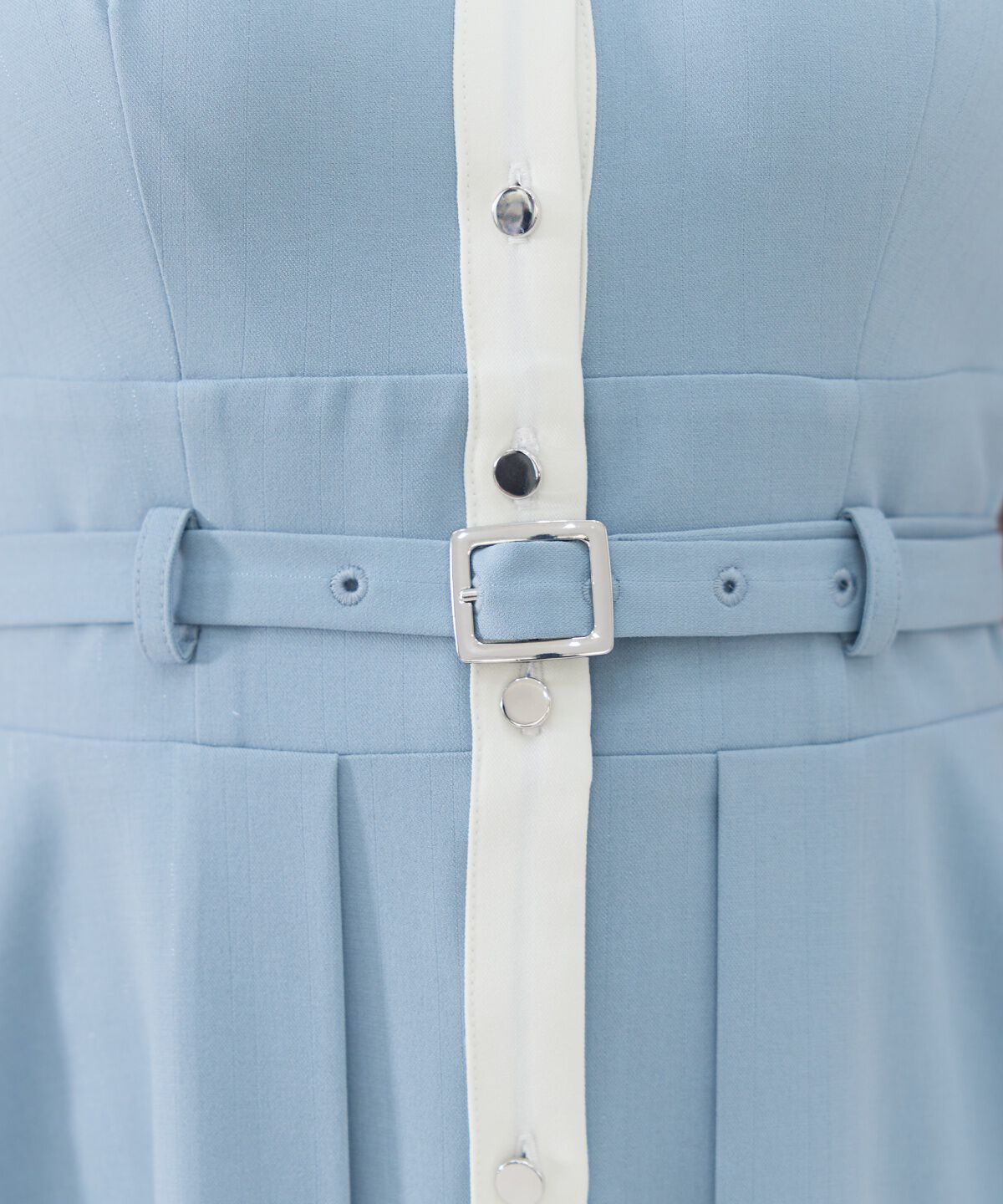 REDYAZEL「バイカラースキッパー半袖シャツワンピース」|ワンピース|