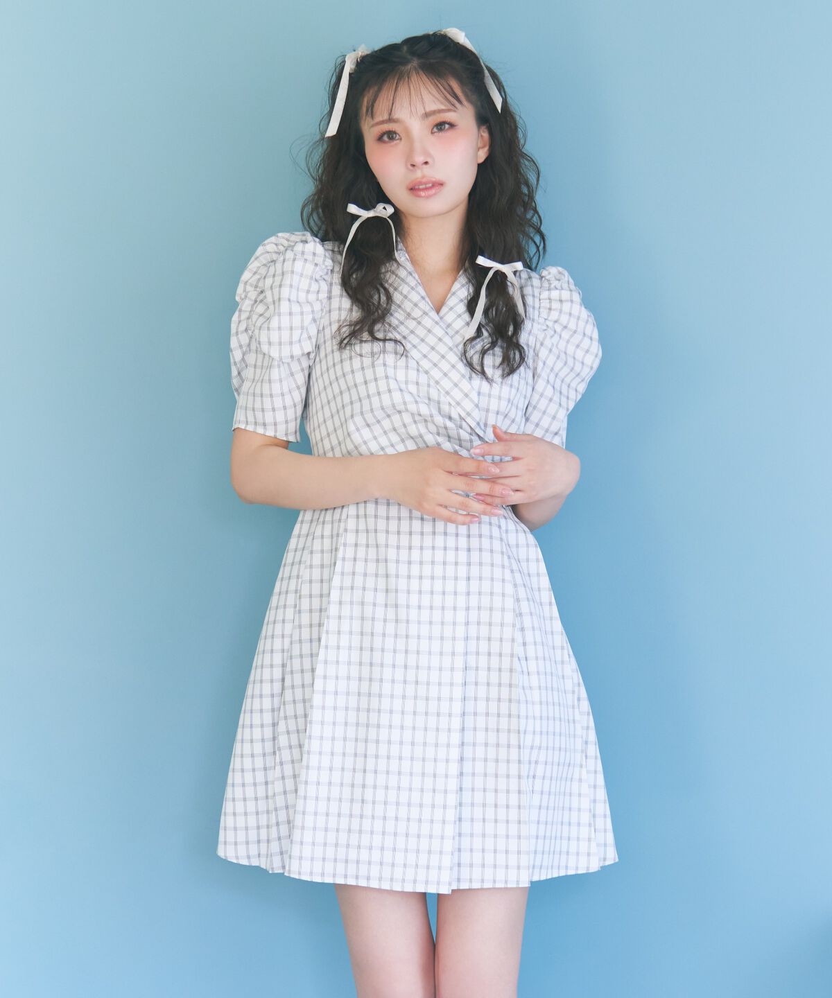 REDYAZEL「チェックミニジャケットワンピース」|ワンピース|