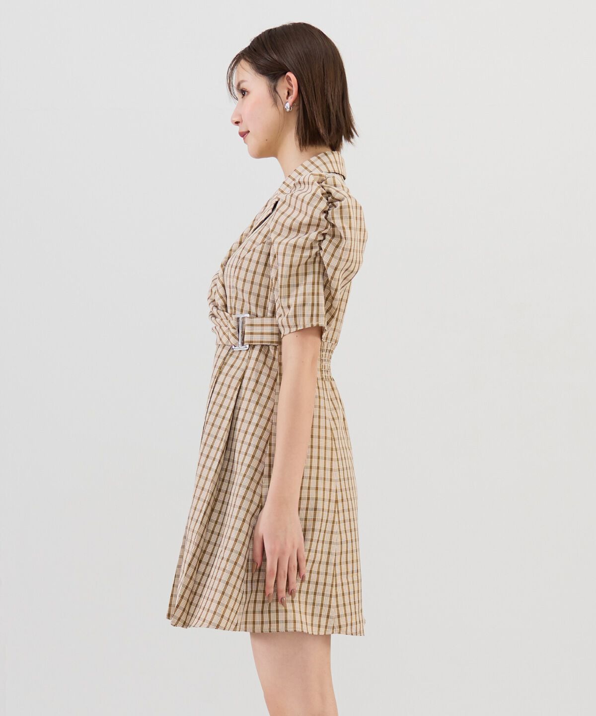 REDYAZEL「チェックミニジャケットワンピース」|ワンピース|