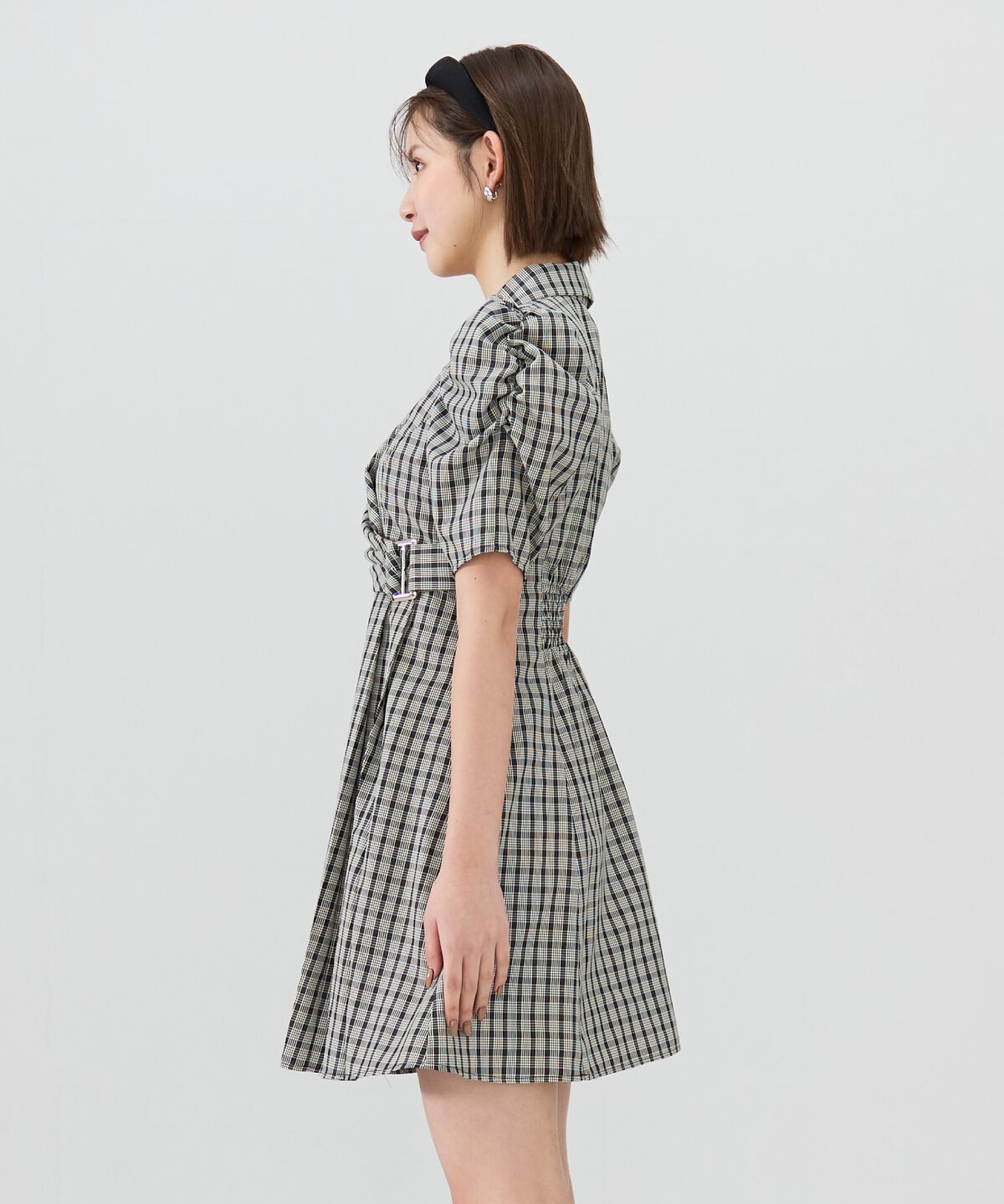 REDYAZEL「チェックミニジャケットワンピース」|ワンピース|