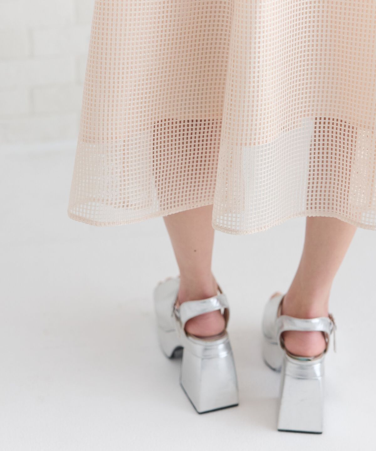 REDYAZEL「ビッグカラースクエアレースワンピース」|ワンピース|