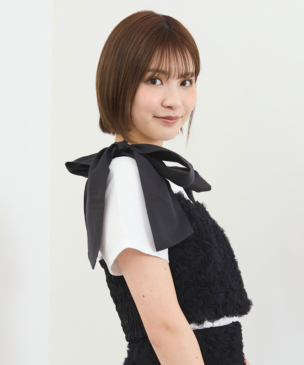 REDYAZEL「3Dフラワーレースショルダーリボンビスチェ」|キャミソール|