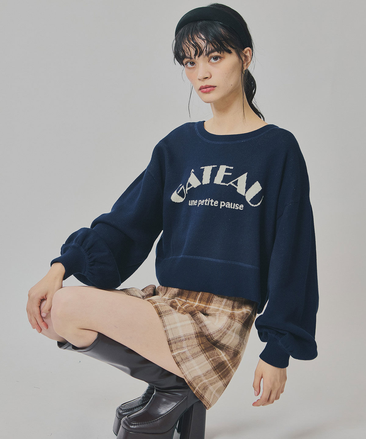 REDYAZEL「スウェットライクジャガードニット」|ニット・セーター|