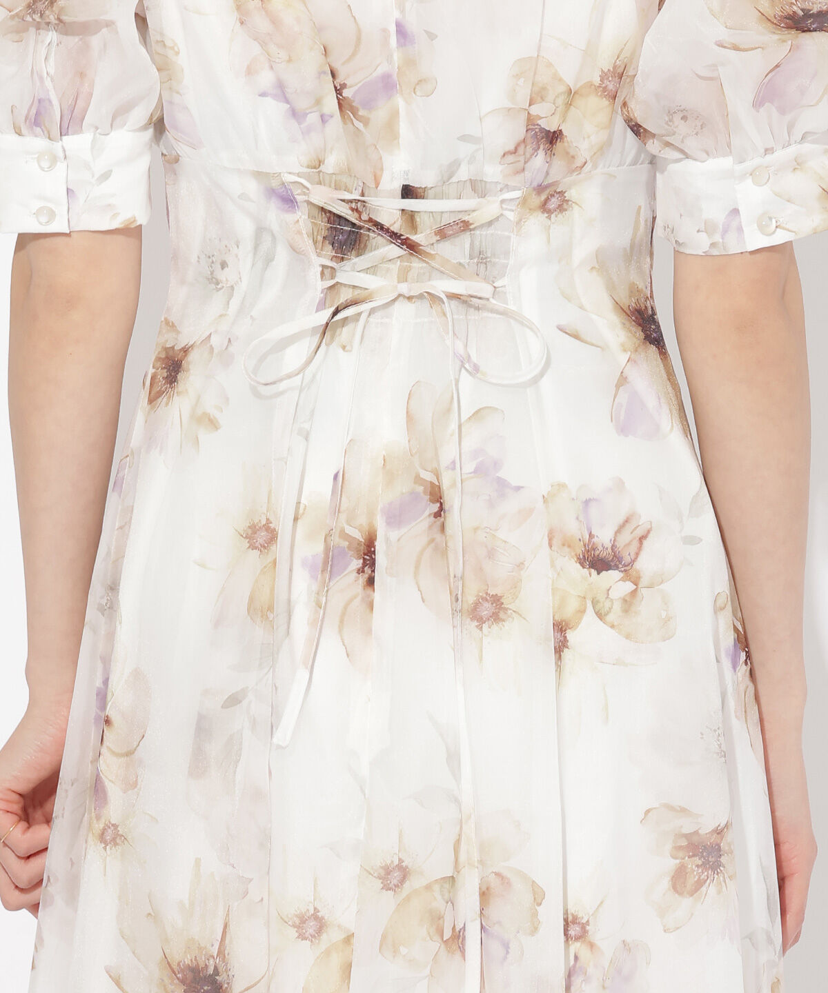 WILLSELECTION「オリジナルマーブルフラワーワンピース」|ワンピース|